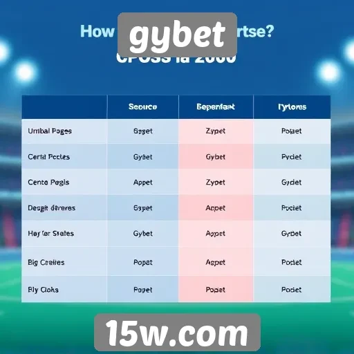 Comparativo entre gybet e concorrentes do setor